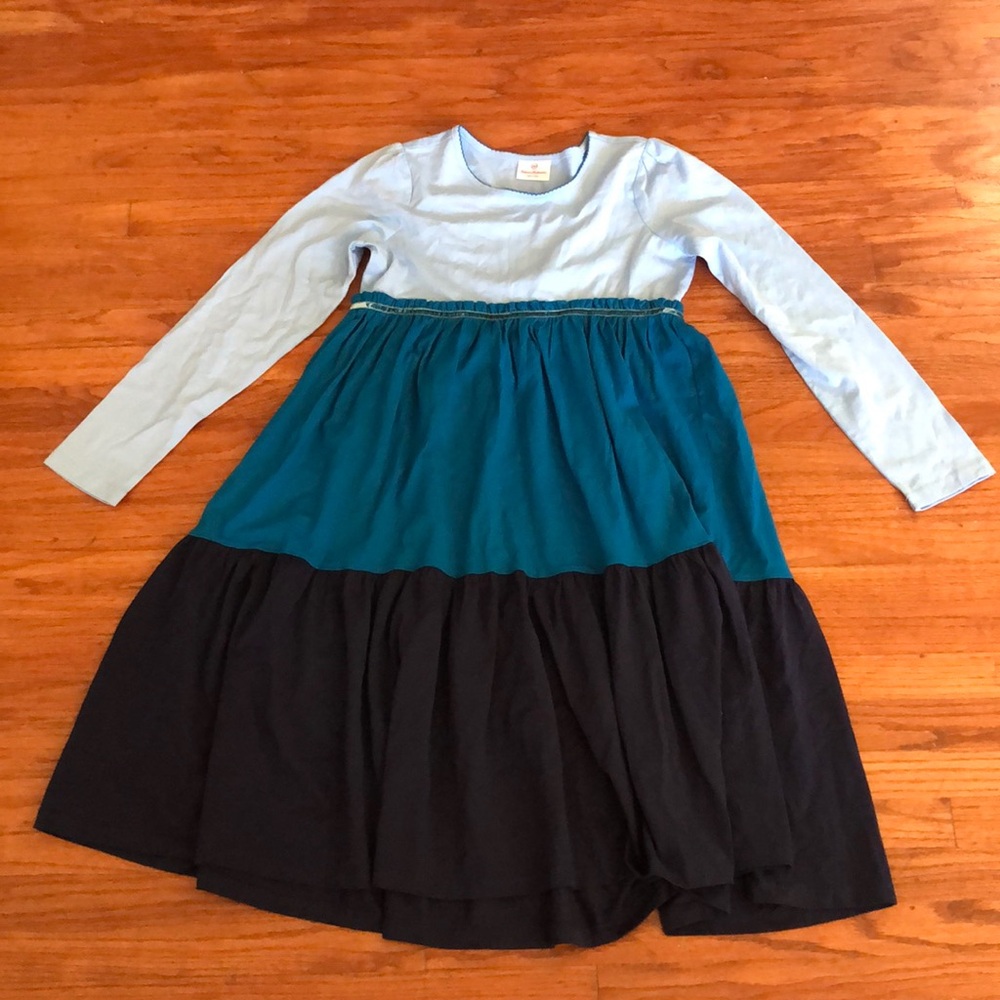 Hanna Andersson Blue Long Sleeves Cotton Dress